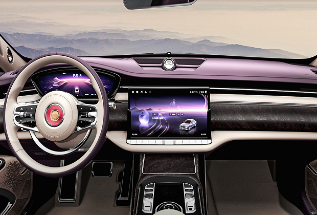 UTG用于全球首款14.2英寸車(chē)載滑移卷曲AMOLED中控屏 獨(dú)供國(guó)字號(hào)超豪華行政轎車(chē)